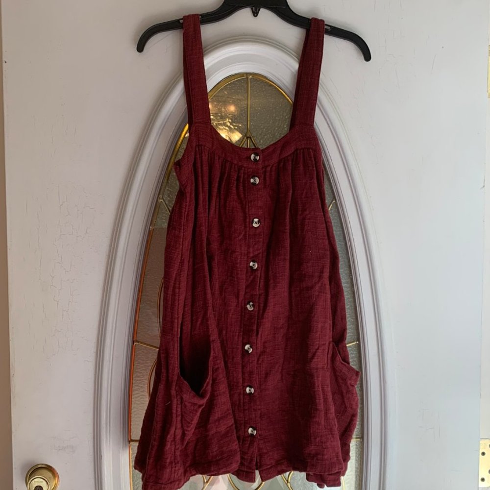 UO Red Jumper Dress